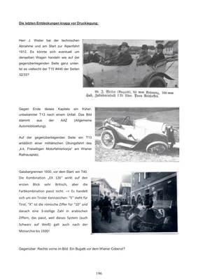 The k. & k. Bugatto Register - Beispielseite zu den letzten Entdeckungen vor Drucklegung