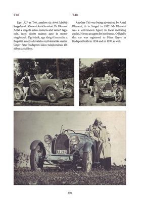 The k. & k. Bugatto Register - Besispielseite zu einem T40