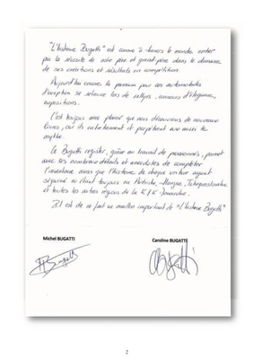 The k. & k. Bugatto Register - Vorwort von Michael und Caroline Bugatti