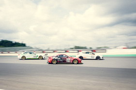 Tim Schrick liefert sich ein Kopf-an-Kopf-Rennen