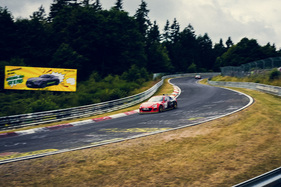 Tim Schrick in action with his car