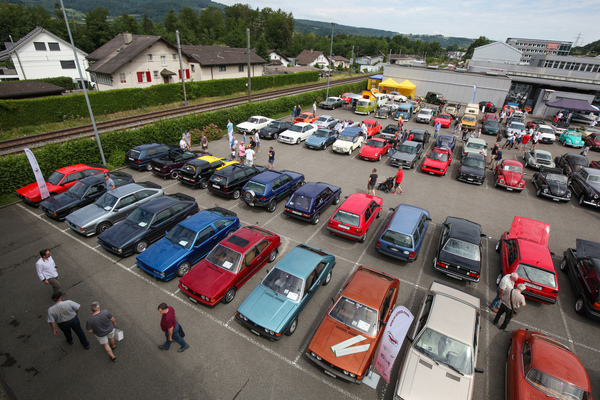 Tolle VW Scirocco Aufstellung mit fast originalen frühen Versionen - AMAG Classic Day 2022