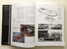 Tom Tjaardas IXG Dragster für den Ghia-Stand beim Turiner Salon 1960. – Buch „Tom Tjaarda – Master of Proportions“