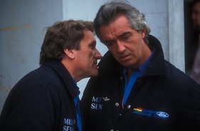 Tom Walkinshaw mit Flavio Briatore Tom Walkinshaw mit Flavio Briatore