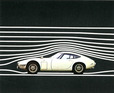 Toyota 2000 GT (1968) - aerodynamische Formgebung - Abbildung aus dem Verkaufsprospekt von 1968