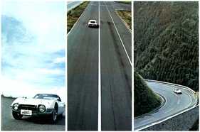 Toyota 2000 GT (1968) - auf allen Strassen zuhause - Abbildung aus dem japanischen Verkaufsprospekt 1968