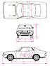 Toyota Celica 1600 ST (1972) - Abmessungen