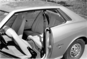 Toyota Celica (1971) - Blick auf die Fondsitzbank