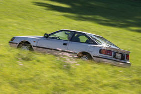 Toyota Celica 2.0 GT Liftback (1989) - die aerodynamisch geformte Karosserie setzte dem Wind relativ wenig Widerstand entgegen