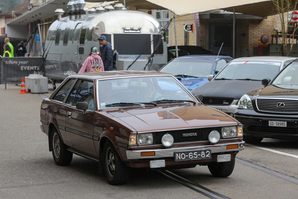 Toyota Corolla Liftback (1980) - dreitürige Variante für bessere Beladbarkeit - Japanese Car Meeting Kemptthal 2025