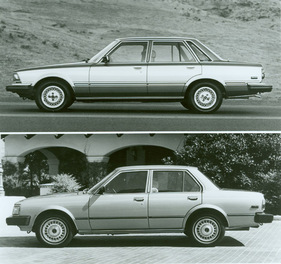 Toyota Cressida (1981) - im Vergleich zum Corona (unten)