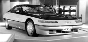 Toyota FX-1 - strömungsgünstige Zukunftsstudie mit technischen Innovationen - am Genfer Automobilsalon 1984