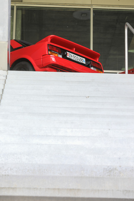 Toyota MR2 (1985) - auf der obenen Ebene der Arena - Old Wheels Biel-Bienne 2025