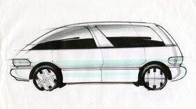 Toyota Previa (1991) - CALTY drawing (1991)