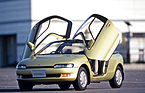 Bild: Toyota Sera (1990) - Dreiviertel-Vorderansicht eines Phase-I-Modells