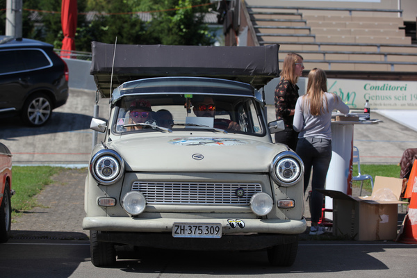 Trabant mit modernen Scheinwerfern - Dolder Classics August 2017