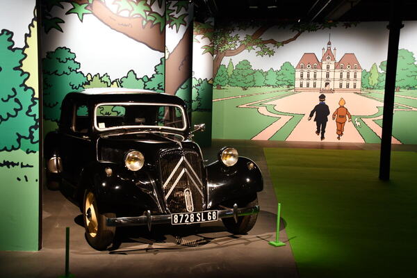 Traction Avant – Der Fall Bienlein – Tim und Struppi-Ausstellung – Musée National de l'Automobile Mulhouse