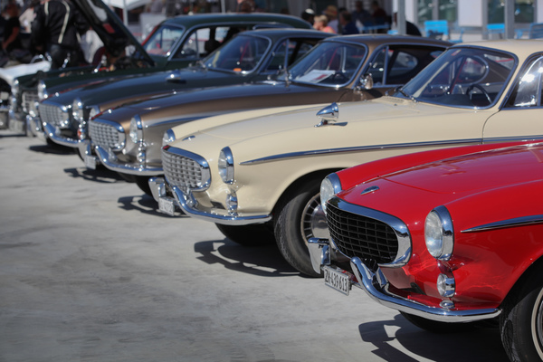 Treffen der Volvo P1800 und P1800 S - Dolder Classics August 2018