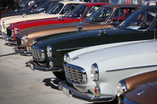 Treffen der Volvo P1800 und P1800 S - Dolder Classics August 2018