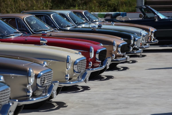 Treffen der Volvo P1800 und P1800 S - Dolder Classics August 2018