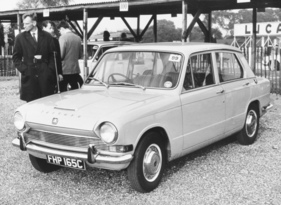 Triumph 1300 (1965) – sehr frühes Exemplar bei einer Pressevorführung in England