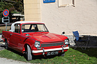 Triumph Herald Convertible - für einmal gilt das Parkverbotschild nicht - Swiss Classic British Car Meeting Morges 2017