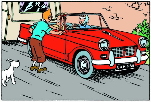 Triumph Herald – Die Schwarze Insel – Tim und Struppi-Ausstellung – Musée National de l'Automobile Mulhouse