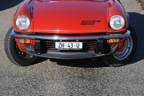 Triumph Spitfire 1500 (1977) - dieser Radeinschlag ermöglicht einen Wendekreis von 8,2 Metern