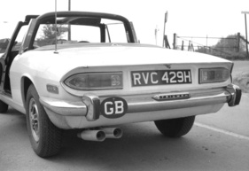 Triumph Stag (1970) - Heckansicht des Demonstrators