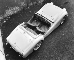 Triumph TR 3 (1958) - aus der Vogelperspektive
