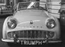 Triumph TR 3 - der TR 3 streckt seine Nase am Genfer Autosalon 1961 hervor