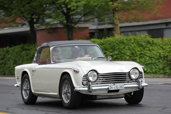 Triumph TR 5 (1966) - bei der Anfahrt - OSMT Zug am 5. Mai 2019