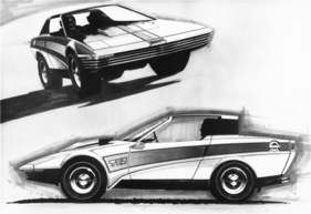 Triumph TR 7 (1975) - Design-Skizzen von Harris Mann