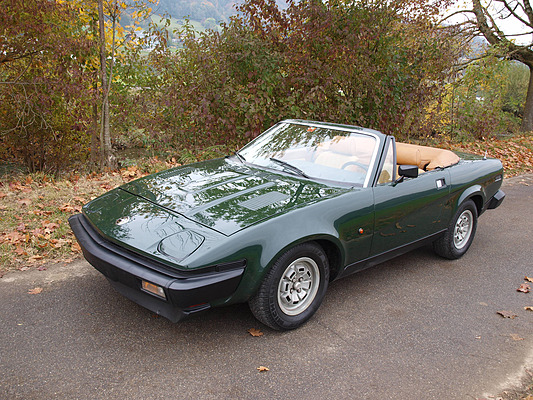 Für CHF 8'250 ersteigerte ein Telefon-Bieter diesen Triumph TR 7 Convertible von 1981