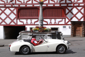 Mit einem Triumph TR3 ist man bei der Swiss Classic World Rallye gut dabei