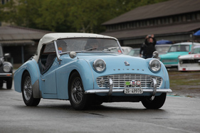 Triumph TR3 - noch ist das Dach geschlossen - OSMT Zug im September 2017