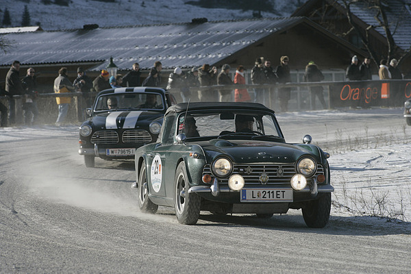 Triumph TR4 an der Planai Classic 2010