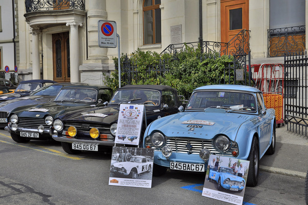 Bild: Triumph TR4, der 1962 mit Thuner/Gretener an der Rallye Sofia-Liége mitfuhr - 29. Swiss Classic British Car Meeting Morges 2021