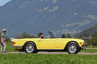 Triumph TR6 (1971) - in Gelb, bei der Abfahrt - BCM Mollis 2019