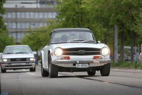 Triumph TR6 (1972) - den schönen Sechszylinder-Sound muss man sich denken - Albisgütli Classics April 2022