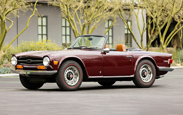 Bild: Triumph TR6 (1972) wird als Lot 032 versteigert an der Gooding "Geared Online May" Auktion vom 3. bis 7. Mai 2021