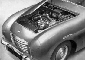 Triumph TRX (1950) - Blick in den Motorraum