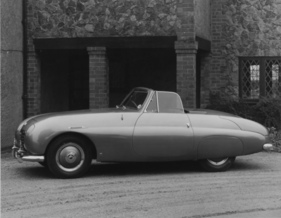 Triumph TRX (1950) - Präsentation am Pariser Autosalon 1950 als "The Triumph Roadster"