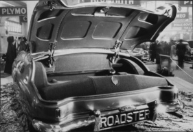 Triumph TRX (1951) - Blick in den Kofferraum am Genfer Autosalon 1951