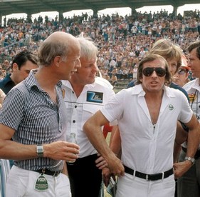 Turbo-Capri-Präsentation beim F1-GP 1978 in Hockenheim - Kranefuss, Zakowski, Stewart