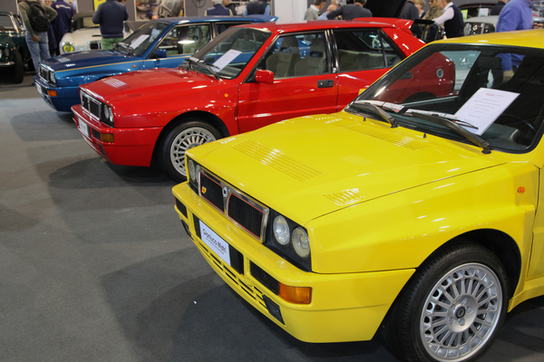 Image: "Tutti colori" - colorful Lancia Delta display - Auto e Moto d'Epoca in Padua 2018