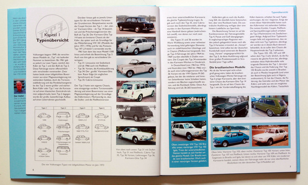 Typenübersicht - Buch "Volkswagen Typ 3: Geschichte, Technik, Varianten"