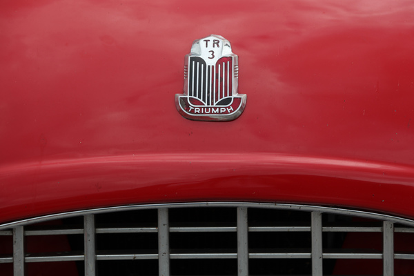 Typenzeichen des Triumph TR3 - British Car Meeting Mollis 2017