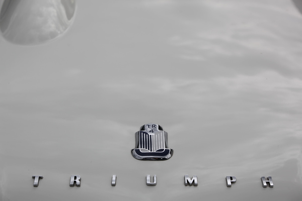 Typenzeichen des Triumph TR4 - British Car Meeting Mollis 2017