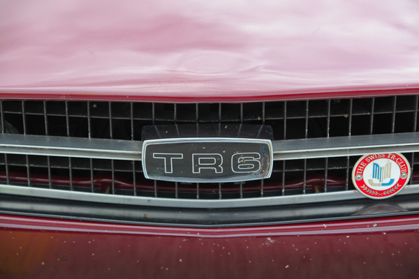 Typenzeichen des Triumph TR6 - British Car Meeting Mollis 2017